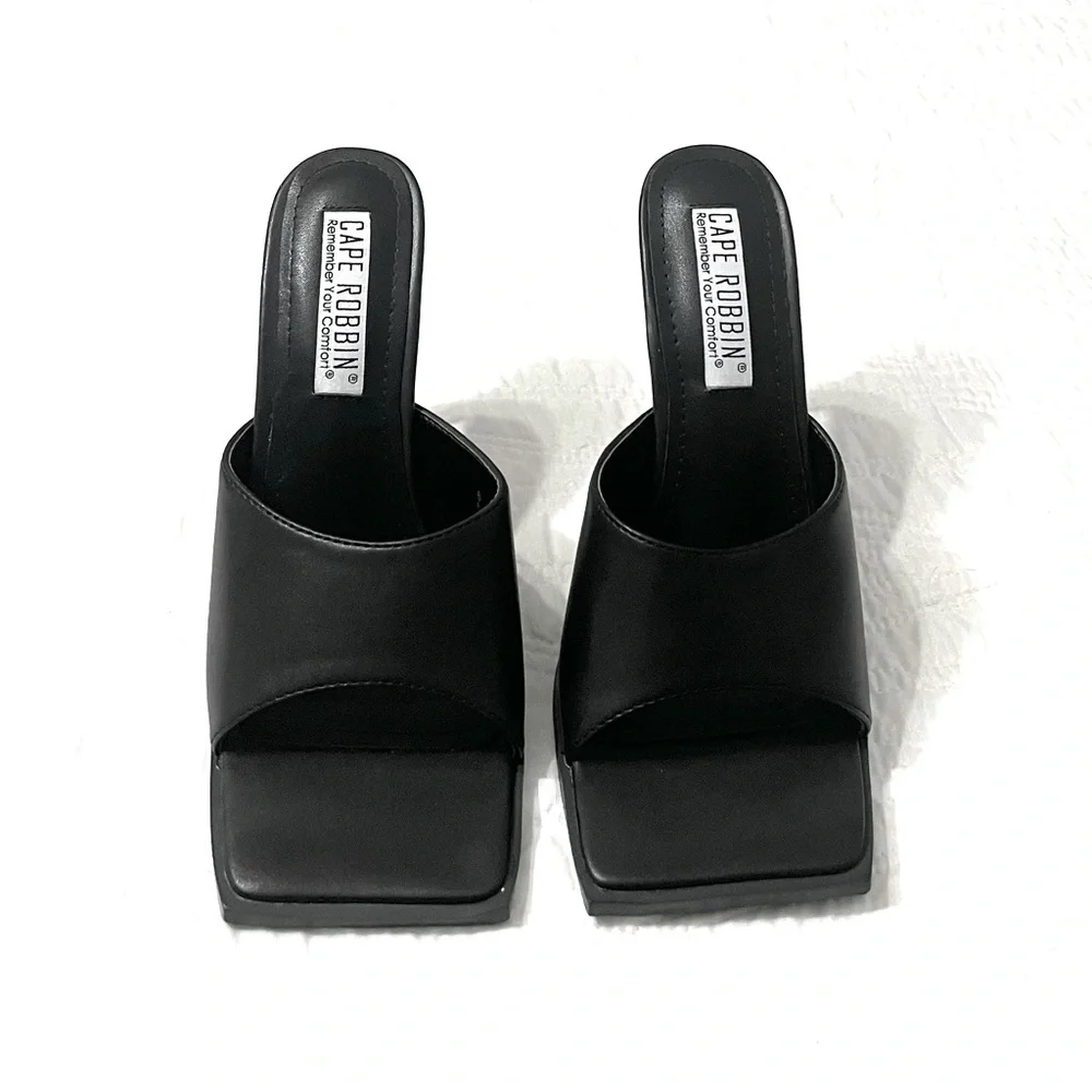 CAPE ROBIN Women’s Lithe Sandal Heel Shoes - Picture 3 of 11